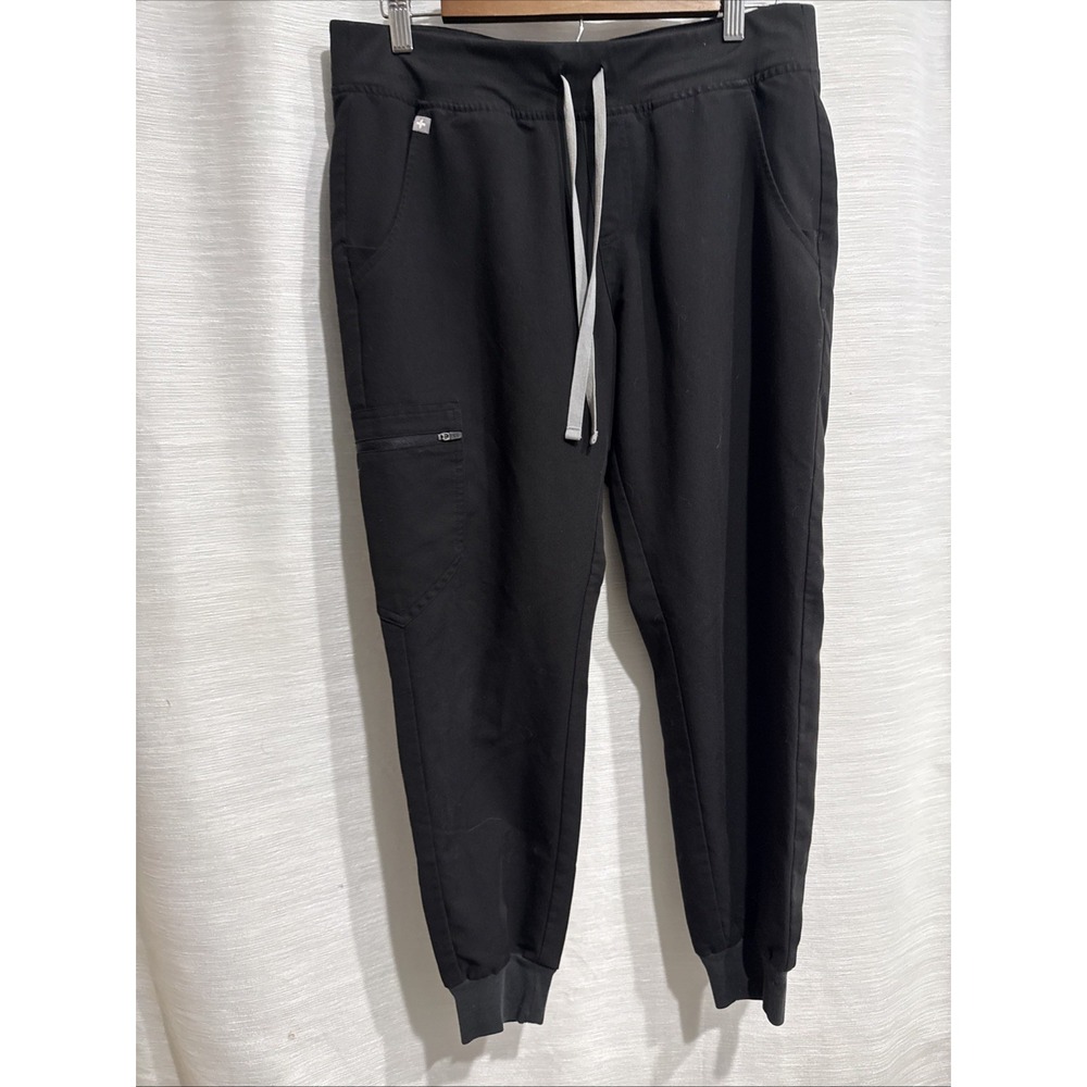FIGS Technical Collection Unisex Scrub Pants Black Size M Joggers